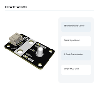 Module émetteur infrarouge 38 kHz, entrée numérique, carte émettrice IR à 3 broches pour projets de robots télécommandés Arduino