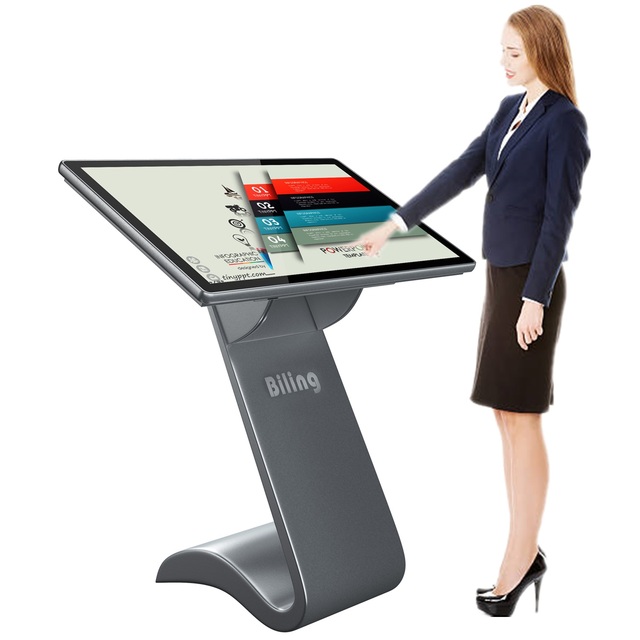 40 Inch Lcd Standalone Horizontal Touch Screen Digital Signage Display Screen Standing Advertising Kiosk Indoor