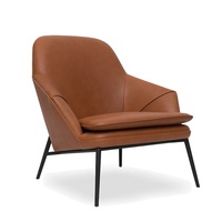 Fauteuil de salon en tissu de cuir, fauteuil nordique, pour loisirs, design, 1 pièce