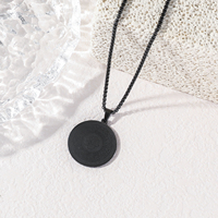 Collares de Moda con Colgante Religioso de Acero Inoxidable Chapado en Platino/Oro, con la Sura Al-Ikhlas, Musulmán, Árabe, Islámico, Ramadán, Eid
