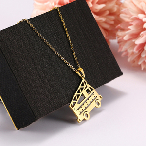 Myshape Bus camion minerario idrante in acciaio inox collana pendente ruolo catena collane donna uomo regalo moda all'ingrosso - Product Image 2