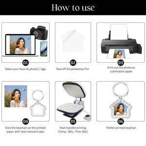 Porte-clés rotatif vierge en alliage de zinc pour sublimation, en forme de maison, double face, pour photos, idéal pour la personnalisation DIY et les fournitures cadeaux - Product Image 6