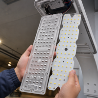 Kit de module LED de remplacement 80 LED 3030 SMD 50W avec lentille 236x70mm 8S10P DC 48V pour éclairage de tunnel et de rue