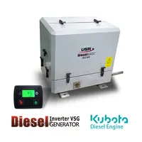 Fabrik preis Meerwasser gekühlter 15kW Diesel generator Kubota Dieselmotor Wechsel richter Marine Generator 15kW Preis