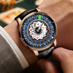 Reloj Mecánico de Diseño PINDU, Nuevo Modelo NH35 con Esfera Giratoria, Tema de Ruleta de Las Vegas, Reloj Automático para Hombre con Manecillas Luminosas de Diamante - Product Image 2