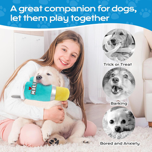 Jouet à mâcher pour chien AFP personnalisé, corde à mâcher, couverture en peluche douce, aide au sommeil pour animaux de compagnie, jouet à battement de cœur, jouet qui couine pour chiots, jouet apaisant pour la <span class=keywords><strong>dentition</strong></span>, jouet frais pour chiots - Product Image 6