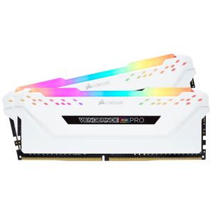COR SAIR VENGEANCE RGB PRO 32GB (2 X 16GB) DDR4 DRAM 3200MHz C16 Kit de mémoire - <span class=keywords><strong>Blanc</strong></span> - Product Image 1
