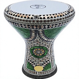 Gawharet El Fan 17,5 pouces, arche verte professionnelle, perle égyptienne, doumbek darbuka - Product Image 1