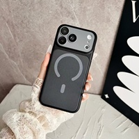 Étui de téléphone magnétique pour iPhone 18 Pro Max, coque mate antichoc, étui de charge sans fil, protection de l'appareil photo, coque arrière