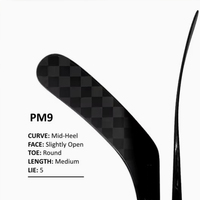 Le bâton de hockey professionnel en fibre de carbone prend en charge le collage de noms personnalisés gratuitement pour le hockey sur gazon et sur glace