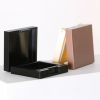 Mini presse sur ongle breloque boîte de rangement vide poudre de voyage solide carrée charlotte tilbury avec plateau en aluminium