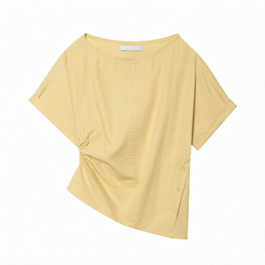 T-shirts pour femmes tendance et élégants à prix compétitifs, nouvelle collection 2025, pour adultes et jeunes filles, en mélange polyester/coton de haute qualité, tricoté, décontracté - Product Image 1