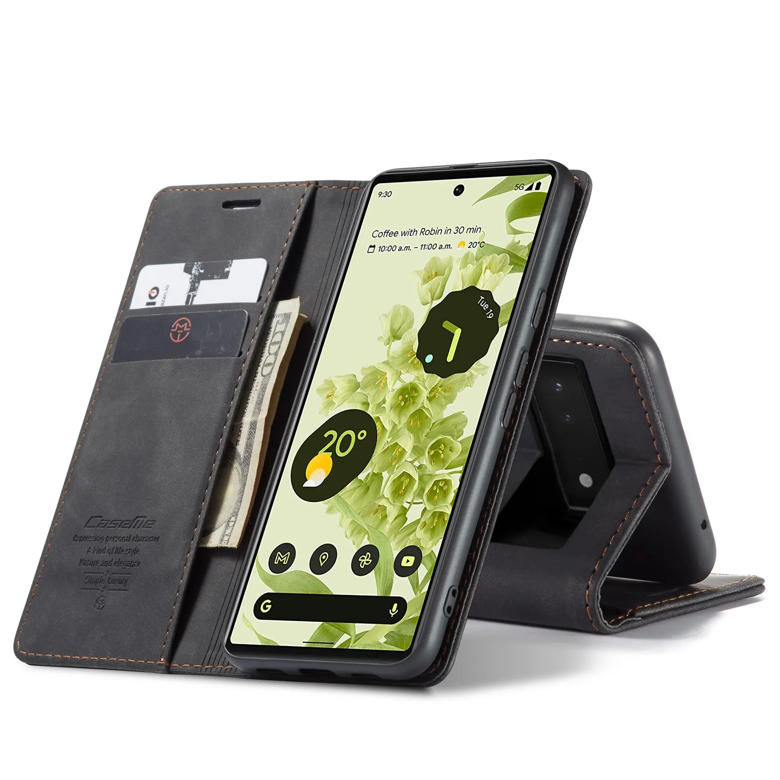 3 in 1 Luxury Retro Wallet Case for Google Pixel 6 Smart Mobile Phone Case Accessory Wireless for Google Pixel 6 6A 6 pro Case