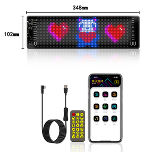 ไฟหน้ารถแบบไดนามิกไฟ LED 12V รถแมทริกซ์แบบดิจิตัล LED สายตาปีศาจรถบรรทุก - Product Image 1