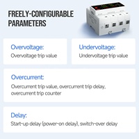 Interrupteur de transfert automatique 63A 80A 100A 150A avec protection contre les surtensions et les sous-tensions, interrupteur ATS, transfert automatique 3*110V 3*220V