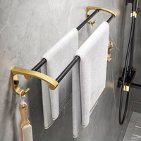 CF Moderne Salle de Bain Toilette Accessoires Décoration Maison Hôtel Set de 6 Pièces d'Accessoires de Salle de Bain en Métal Quincaillerie de Bain