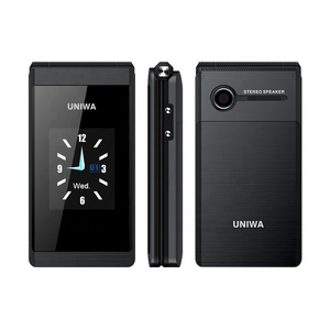 UNIWA X28 de pantalla Dual SIM tarjeta inalámbrica Radio FM función SOS gran batería plegable móvil teléfono - Product Image 1