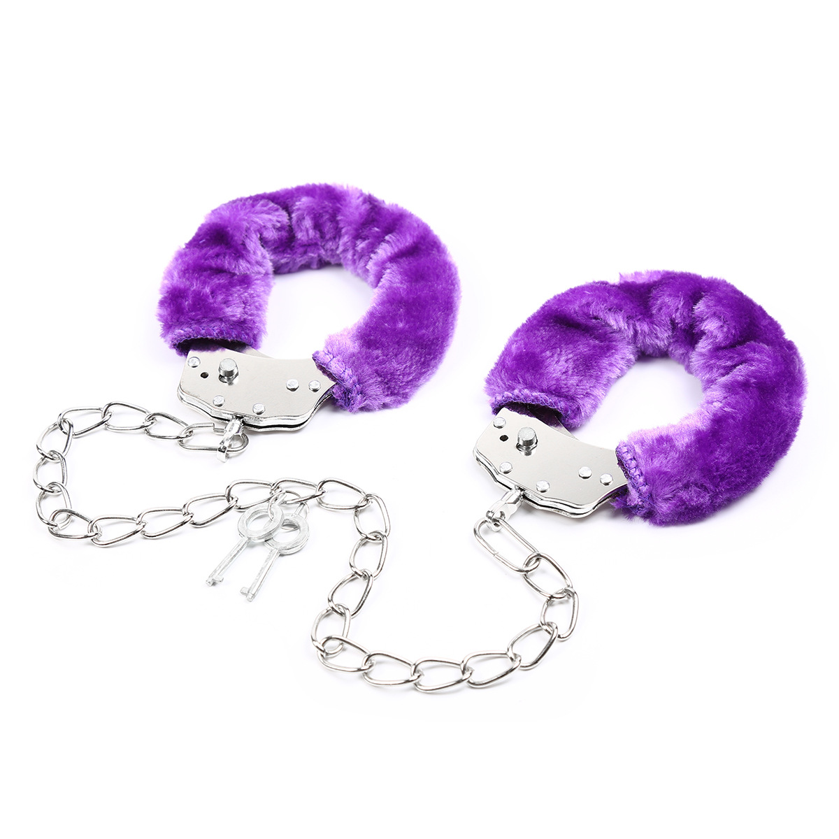 Pieds en peluche violets