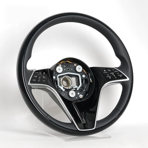 عجلات قيادة سيارات مخصصة من جلد خشب الخوخ لسيارات مرسيدس-بنز W223 وW213 و167 وفئة C وفئة E وفئة S - Product Image 2