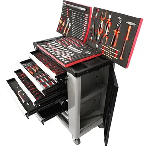 7-Schubladen für Werkstatt reparatur Rolling Lockable Metal Tool Cabinet Trolley