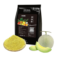 Instant Honeydew Tea Juice Powder Mix Non-Dairy Creamer Flavorful Bubble Milk Tea Premium Ready Drink Beverage Adults Supply Bag