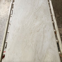 Panneau mural élégant en PVC de 3 mm d'épaisseur, imperméable et résistant aux UV, avec protection contre l'humidité, pour usage hôtelier, en plastique durable, feuille de marbre UV