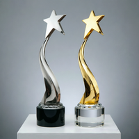 Noble fabricant, étoile en métal torsadé créatif, prix cadeau, Logo personnalisé gravé, trophée de beauté