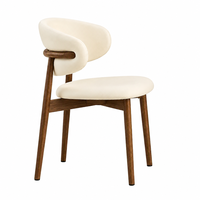Ledergepolsterter Esszimmerstuhl mit Zeitgenössischem Design 6-Sitzer Komfortabel für Lange Meetings/Bankette für Zuhause Hotel & Villa