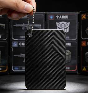 Llavero de Fibra de Carbono SHENYU Delta Action - Accesorio Táctico para Juegos con Diseño 3K Twill - Product Image 6