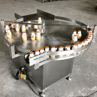 Dreh förderer zum Stapeln von Tischen in Catering-Produktions anlagen, Bottle Feeder Turntable