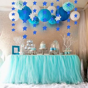 Multicolor <b>Glitter</b> Star Paper Garland Party Decoration Hanging Streamer for Birthday Christmas New Year - Product Image 3