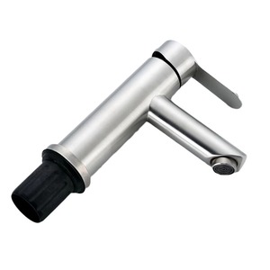 Robinet de lavabo en acier inoxydable 35 mm, mitigeur monobloc finition brossée pour salle de bain et toilettes - Product Image 5