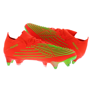 Zapatos de Fútbol Adidas Predator Edge.1 Low para Terreno Blando, Color Rojo Solar, Verde Solar, Negro Core - Product Image 3