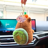 Porte-clés en peluche Capybara, jouets en peluche tortue pour sac à dos, ornements en peluche, pendentifs pour sac d'école, petits cadeaux en gros