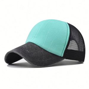 Gorra Trucker Personalizada Vintage, Unisex, de Lona, Mezclilla, Malla y Espuma, Ajustable, Lisa, de Algodón Lavado - Product Image 5