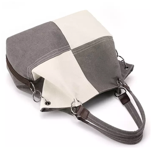 Sac à main en toile élégant, durable, léger, design spacieux, poignées confortables, parfait pour un usage quotidien, les voyages, le travail, les courses - Product Image 4