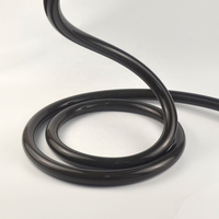 Diffuseur de lumière LED flexible en silicone rond lumineux à 360 degrés avec corps de lampe en cuivre de 8 mm de largeur de PCB, lumière néon