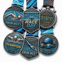 Médaille de marathon personnalisée en alliage de zinc 3D 42.195K, médaille de finisseur de course 2025, médaille de course urbaine, médaille de sport en métal avec ruban