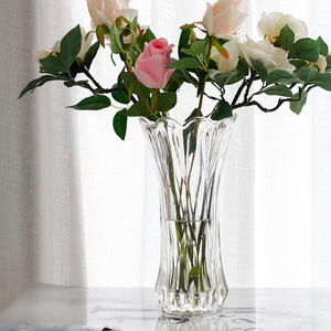 Jarrón <span class=keywords><strong>de</strong></span> <span class=keywords><strong>cristal</strong></span> transparente simple, decoración para sala <span class=keywords><strong>de</strong></span> estar, jarrón <span class=keywords><strong>de</strong></span> <span class=keywords><strong>cristal</strong></span> <span class=keywords><strong>de</strong></span> boca grande, caja <span class=keywords><strong>de</strong></span> regalo empaquetada individualmente - Product Image 1