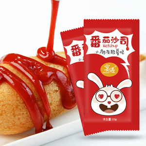 Ketchup tomate 10g x 600 petits sachets pour burgers, poulet frit, frites, légumes, sauce tomate commerciale, purée <span class=keywords><strong>de</strong></span> tomate - Product Image 1