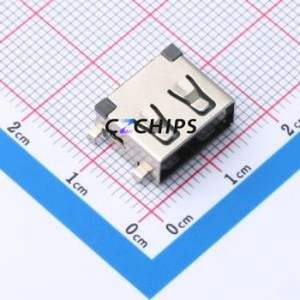 11.0 CB1.0ZB <b>USB</b> <b>Connector</b> SMD <b>Connector</b> ( <b>Connector</b> Type: Type-A )( Protocol Standard: <b>USB</b> 2.0 )( Gender: Female ) - Product Image 1