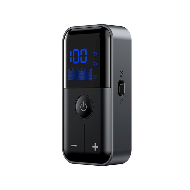 Tooya M20 for 5.4 Stereo Sound Audio Transmitter Receiver with TF Card Wireless RX TX Adapter LED Display Plastic