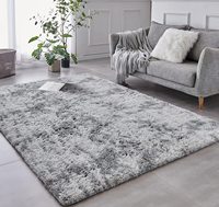 8x10 pieds, tapis de sol Ultra doux, intérieur moderne, tapis de chambre d'enfant, teint en peluche violet clair, tapis à poils longs