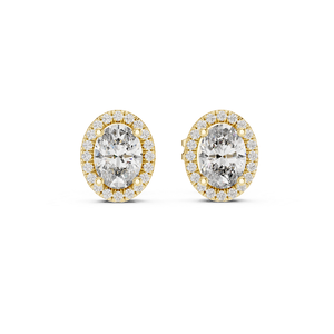 Premium Laborgezüchtete Diamant-Ohrringe mit Goldfinish Eleganter Damenschmuck für Alltag und Party - Product Image 1