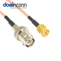 Cable Adaptador BNC BNC, Cable Coaxial, Conjunto de Cable SMA con RG316