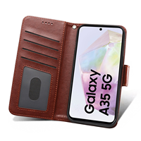 Couverture de livre à rabat pour Samsung Galaxy S25 S21 FE S22 S23 Ultra S24 Plus coque de téléphone en cuir d'agneau Funda