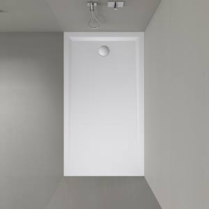 Receveur de douche rectangulaire antidérapant en pierre artificielle ardoise blanche <span class=keywords><strong>MEBO</strong></span> - Product Image 5