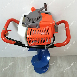 Machine de forage au sol à essence à deux temps 63cc pour usage industriel et bricolage, diamètre de forage 100-300mm, moteur 2000W, construction en acier - Product Image 3