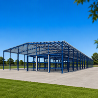 Bâtiment d'entrepôt préfabriqué en structure métallique en H, grande portée, atelier industriel en acier de grande capacité avec plateforme
