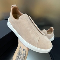 Chaussures de loisirs pour hommes de luxe de haute qualité, chaussures de marche en cuir véritable, chaussures décontractées, chaussures de sport tendance